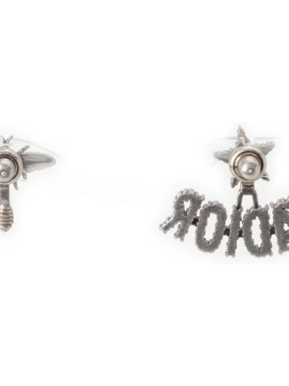 Dior J'adior Rhinestone Earrings Silver - Picture 2 of 8